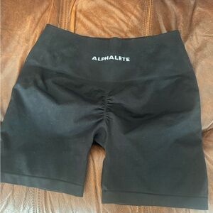 Alphalete Women's Classic Black Bike Shorts